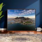 Cape Town Wall Art Canvas Print | Table Mountain Coastal Skyline Panorama