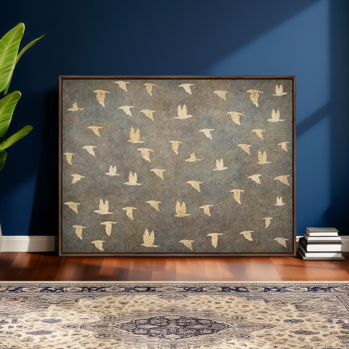 Abstract Birds Wall Art Canvas Print