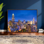 Charlotte Skyline Canvas Wall Art Print | North Carolina Cityscape