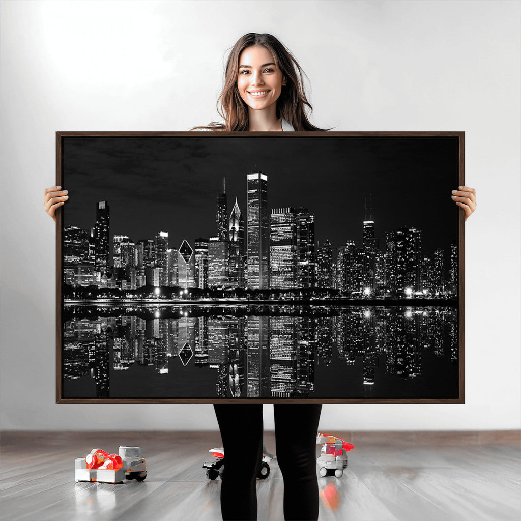 Chicago Wall Art Canvas Print