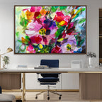Oil Flower Abstract Canvas Print