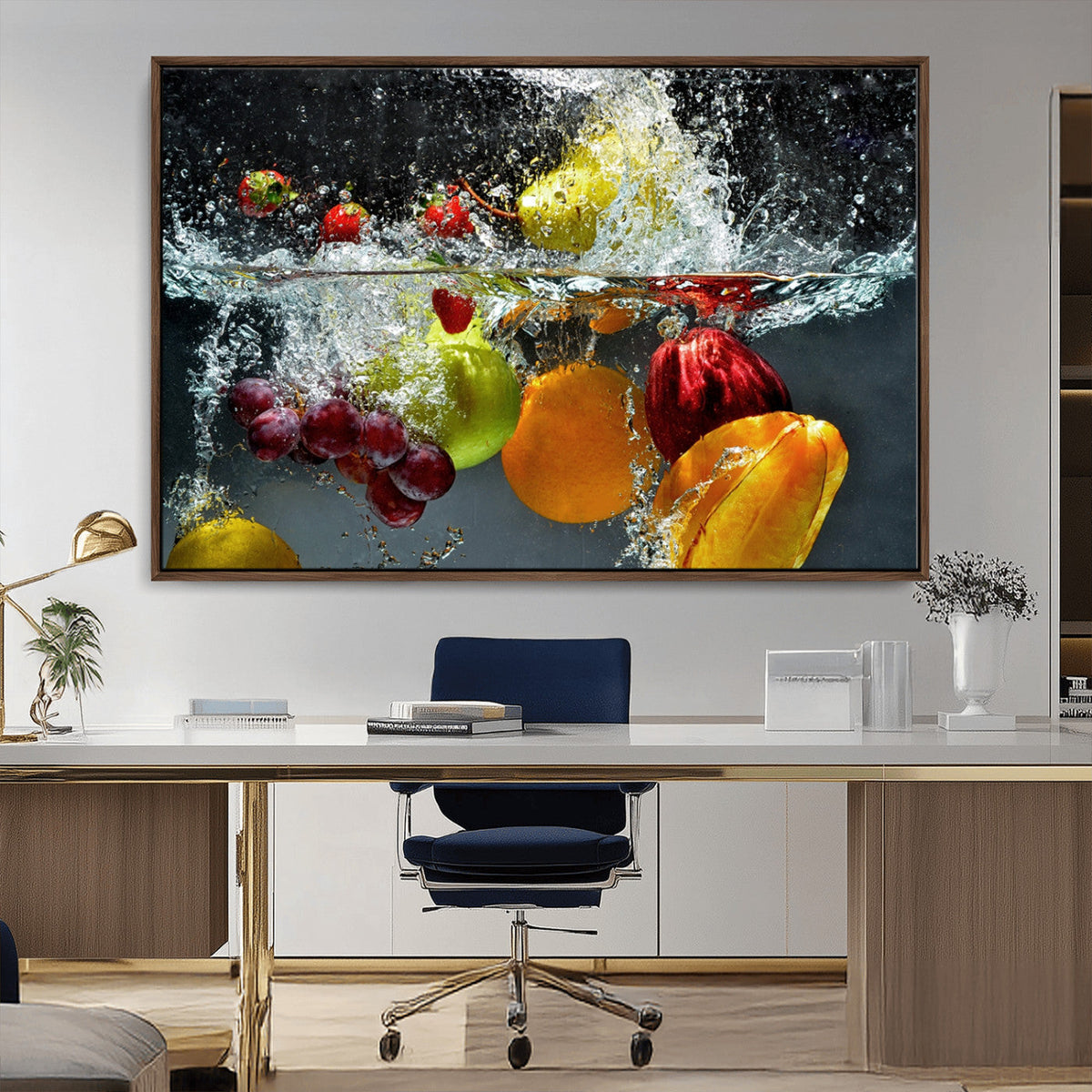 Kitchen Vegetables World Wall Art Canvas Print