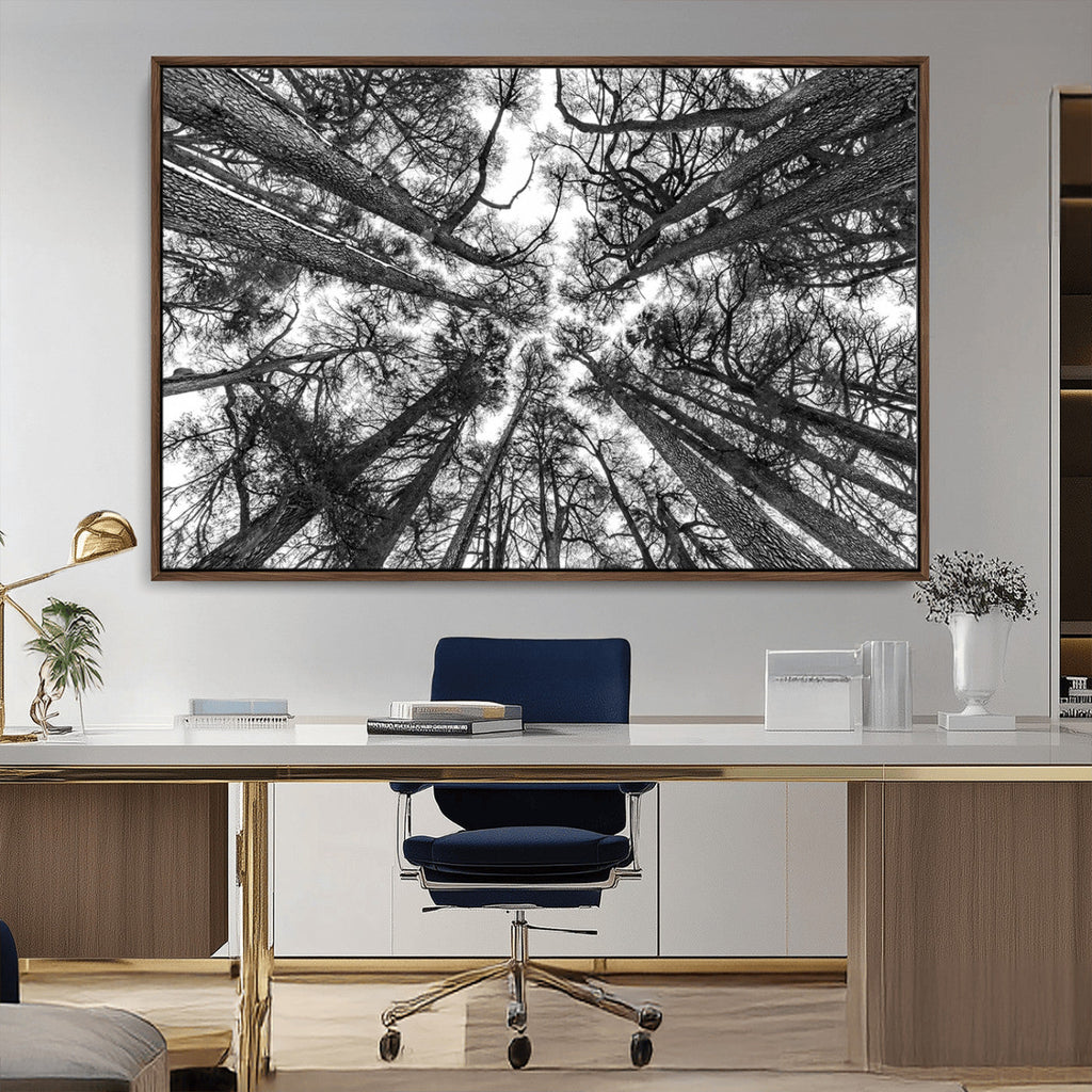 Trees Contemporary Art Canvas Print