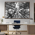 Trees Contemporary Art Canvas Print