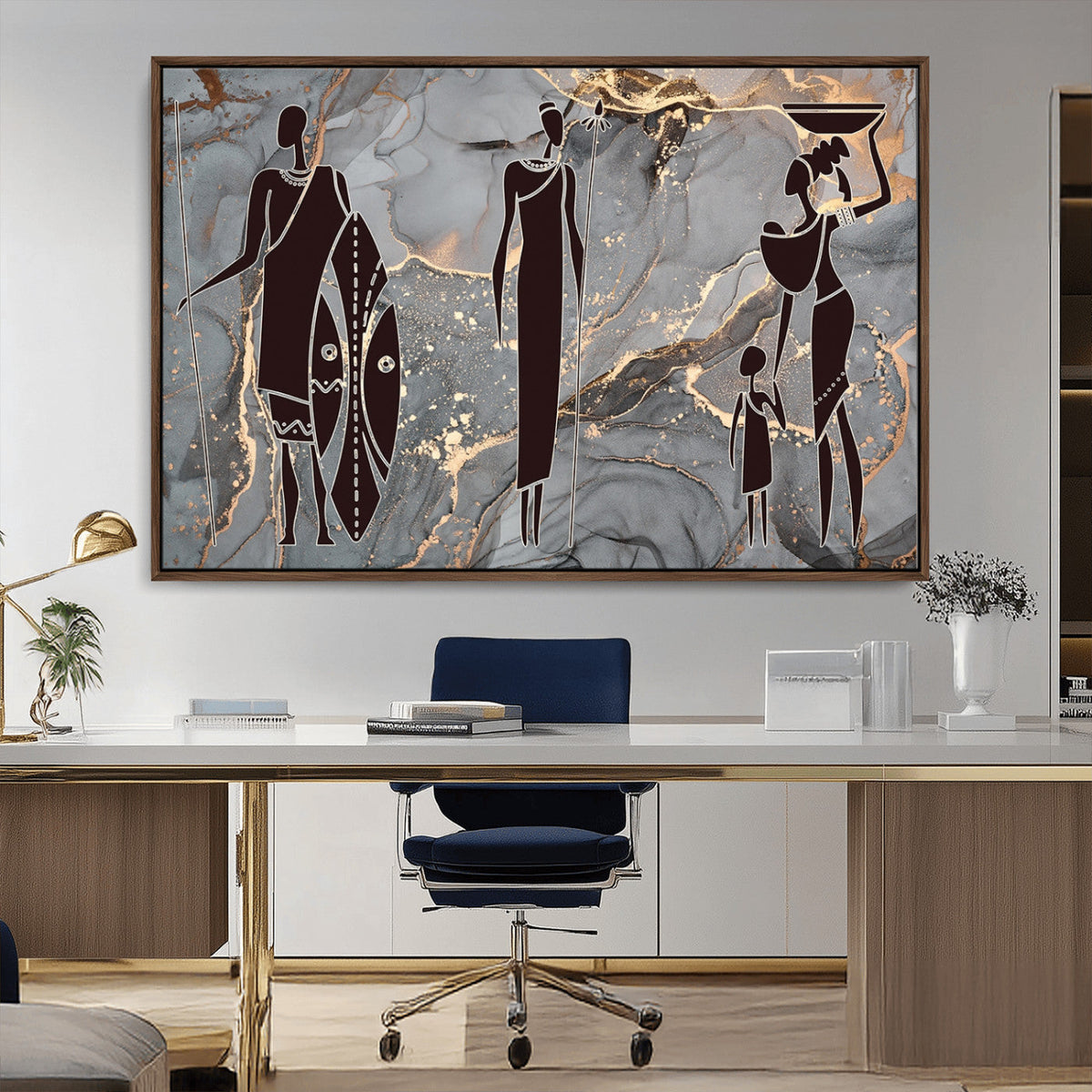 African American Wall Art | Elegant African Women Canvas Print