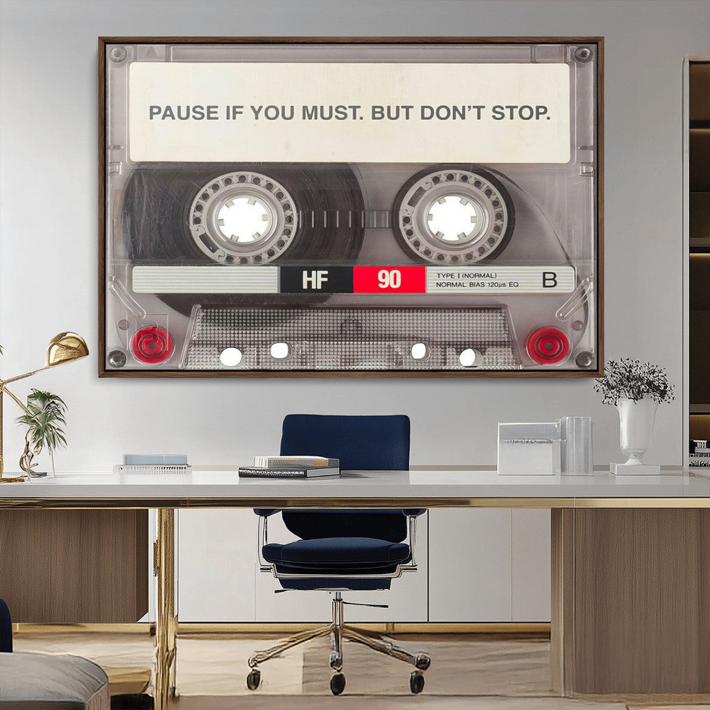 Music Cassette Iconic Wall Art Canvas Print