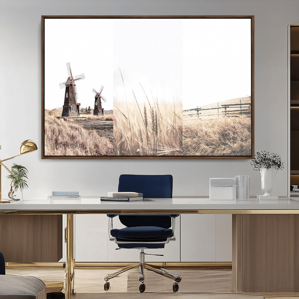 Farm Prints, Set of 6 Farmhouse Wall Art Canvas, Country House Decor