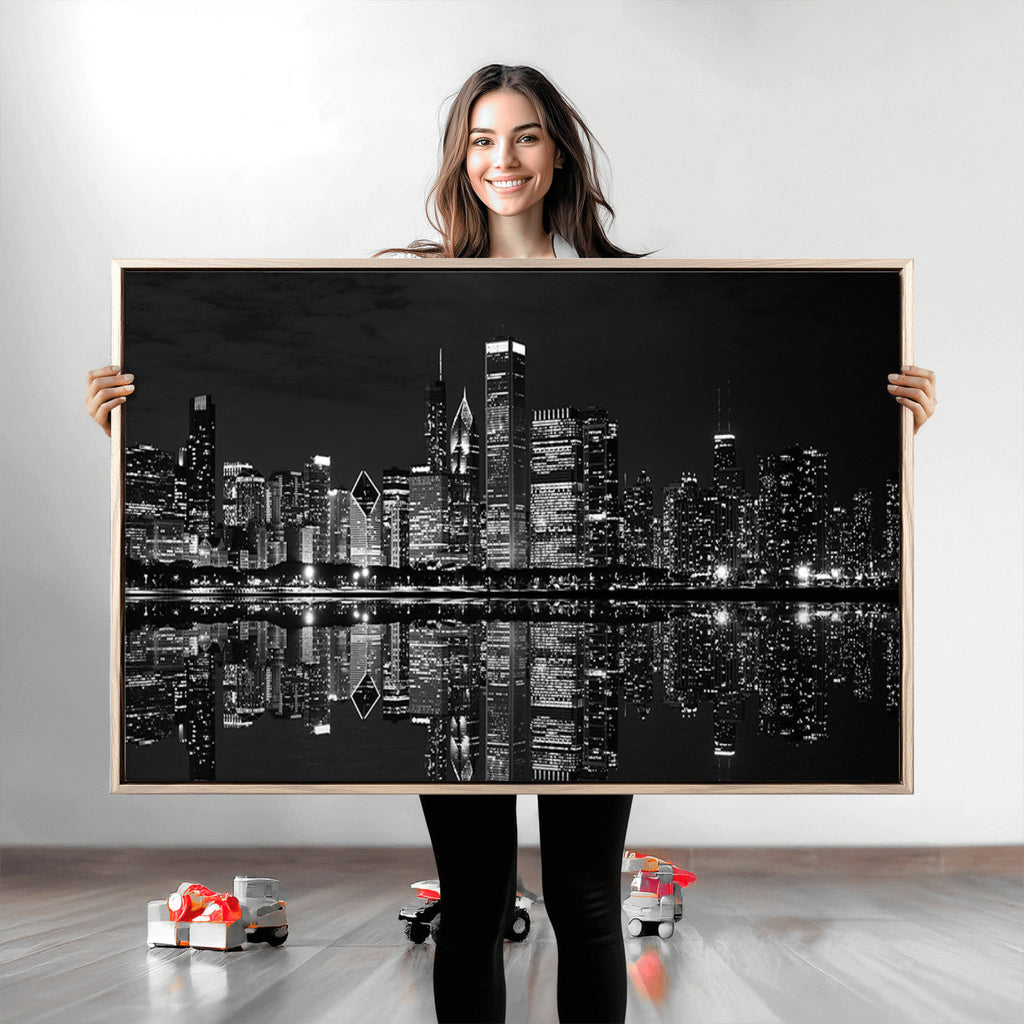 Chicago Wall Art Canvas Print