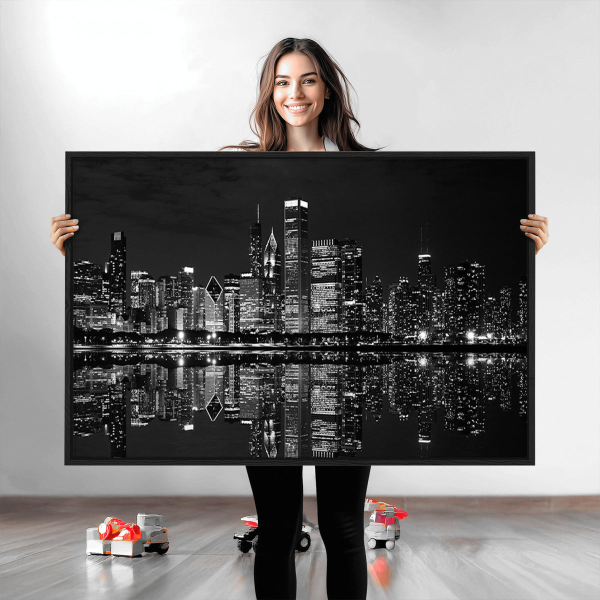 Chicago Wall Art Canvas Print