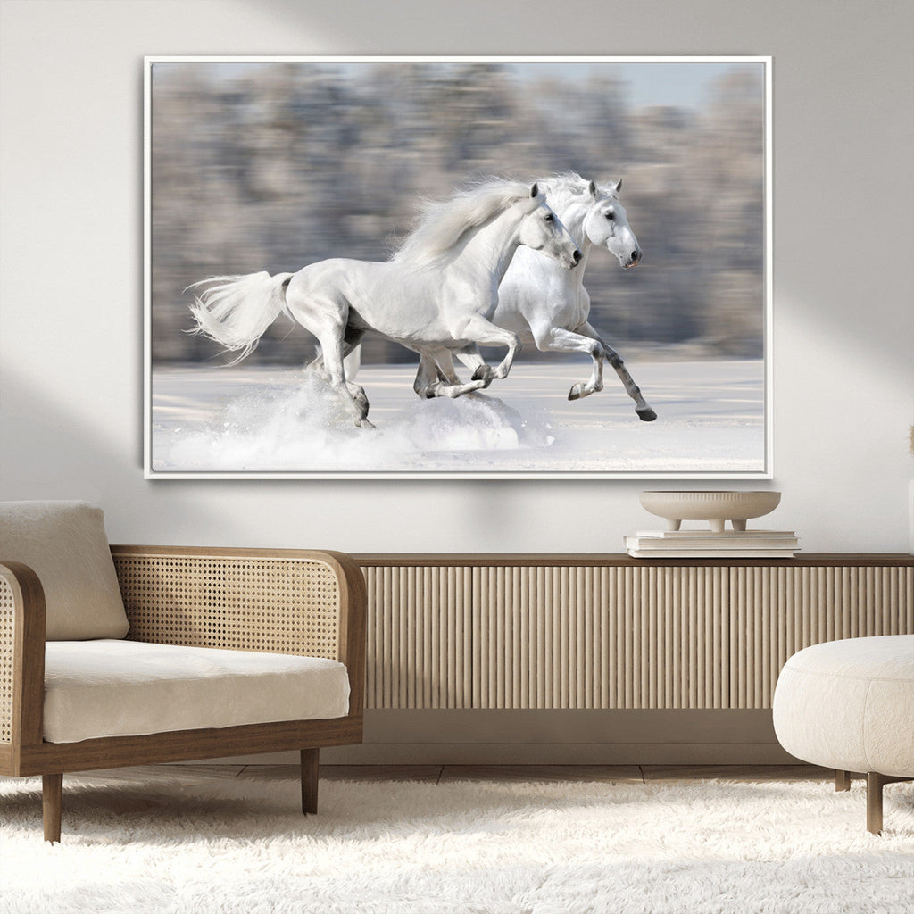 The White Horses Wall Art, Framed White Horses Wall Art