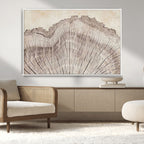 Tree Ring Wall Art Triptych, Rustic Wood Ring Canvas Print