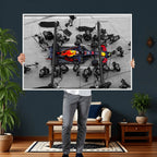 Red Bull Formula 1 Canvas Wall Art Print