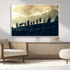 Fellowship Journey Wall Art | Fantasy Adventure Canvas Print