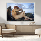 Fallen Angel Wall Art Canvas Print, Alexandre Cabanel Classic Art Reproduction