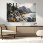 Serene Coastal View of Acadia National Park