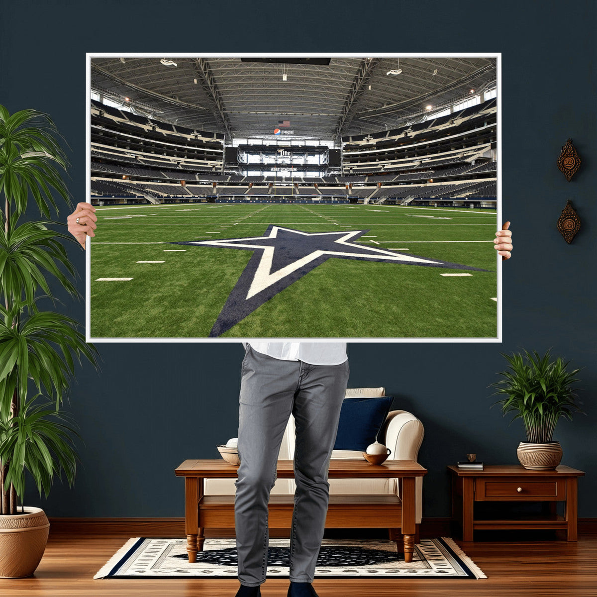 Dallas Cowboys Football Team Print - Arlington AT&T Stadium