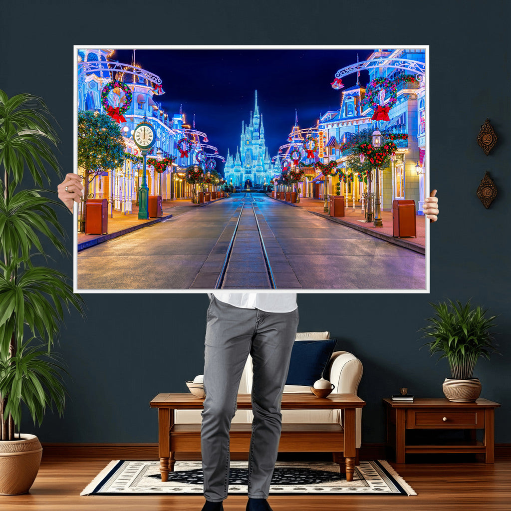 Disney Castle Wall Art | Large Magic Kingdom Canvas Artwork