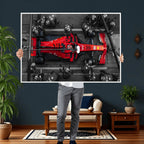 Ferrari Pit Stop Canvas Wall Art | Precision and Speed