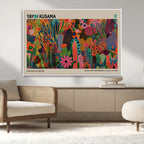 Framed Yayoi Kusama 1986 Wall Art Print | Japanese Wall Art, Wabi Sabi Abstract Landscape