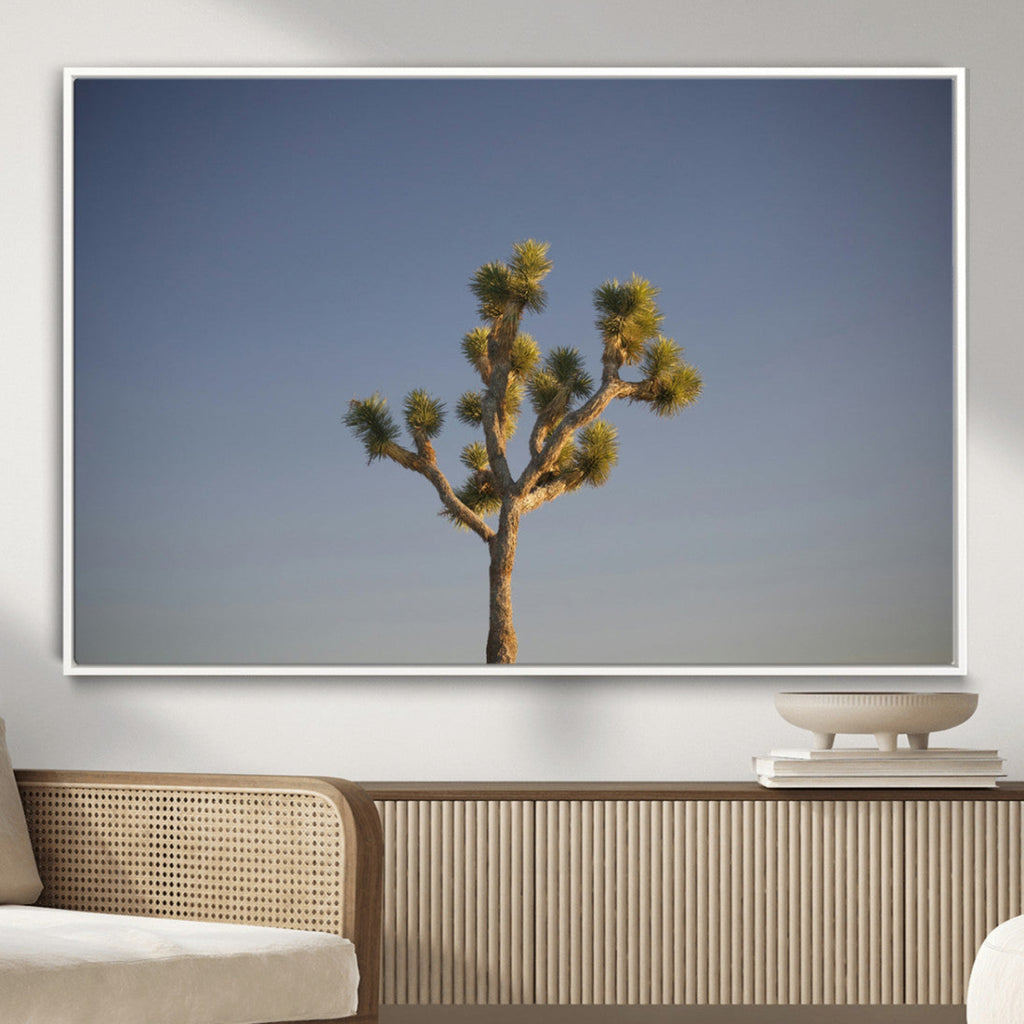 Joshua Tree Wall Art Canvas Print, Framed Southwestern Desert Landscape
