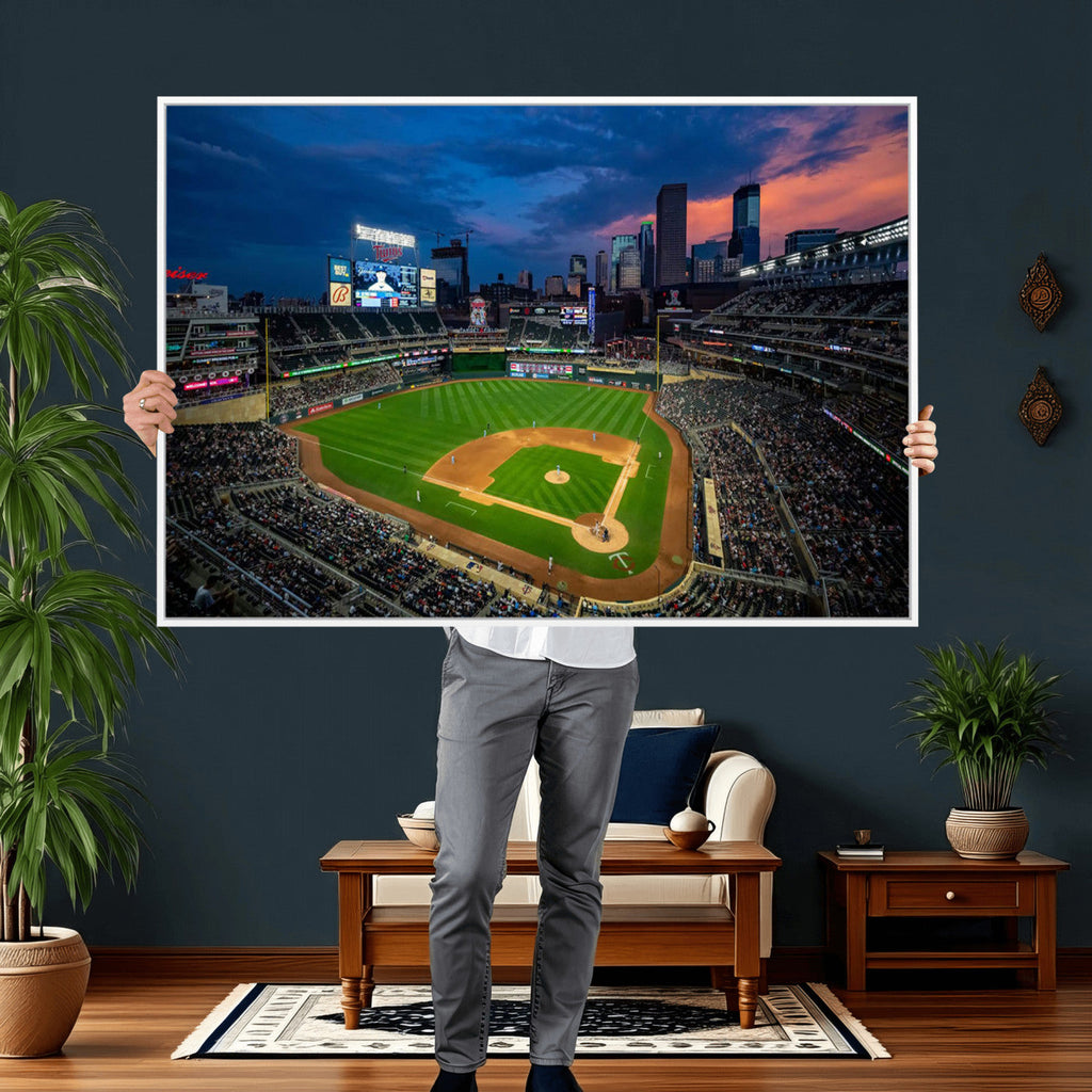Target Field Wall Art Canvas Print, Baseball Stadium