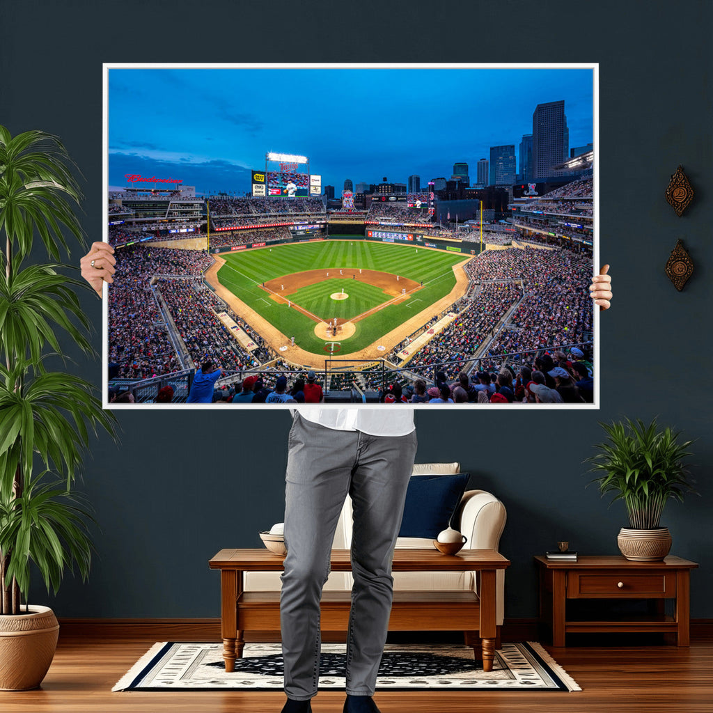 Target Field Stadium Wall Art Canvas Print, Minnesota Twins