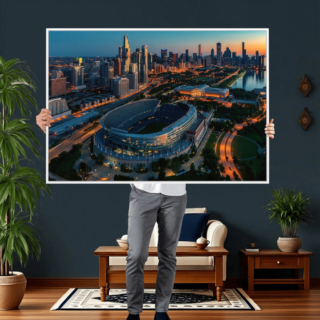 Chicago Bears Soldiers Field Wall Art Canvas Print