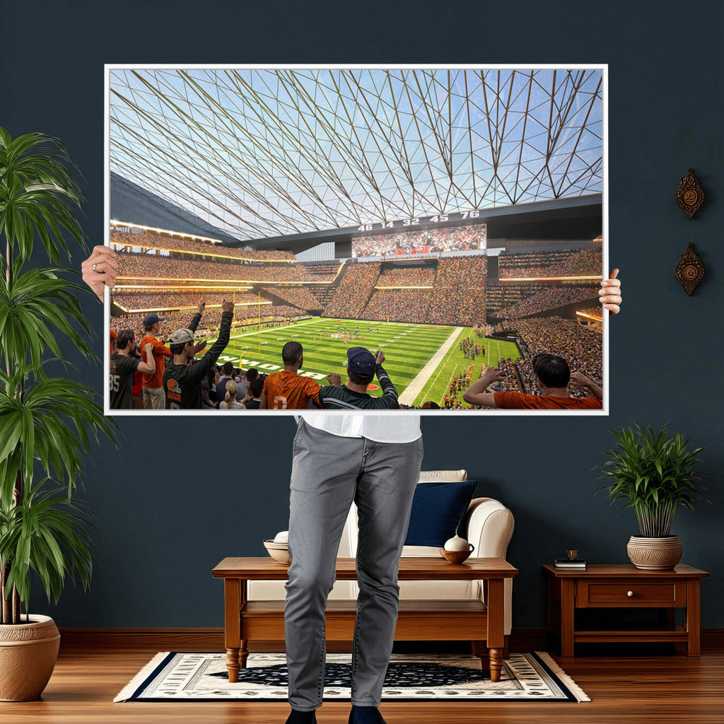 Cleveland Browns Stadium Wall Art Canvas Print