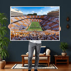 Tennessee Neyland Stadium Wall Art, Sports Arena Canvas, Framed and Ready to Hang