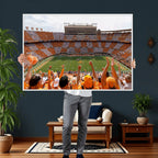 Tennessee Neyland Stadium Wall Art, Sports Arena Canvas, Home Bar Wall Decor