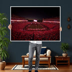 Dooley Stadium Wall Art, Sports Arena Canvas Print, Dooley Field Sanford Stadium