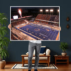 Boise State Broncos Albertsons Stadium Wall Art Canvas Print