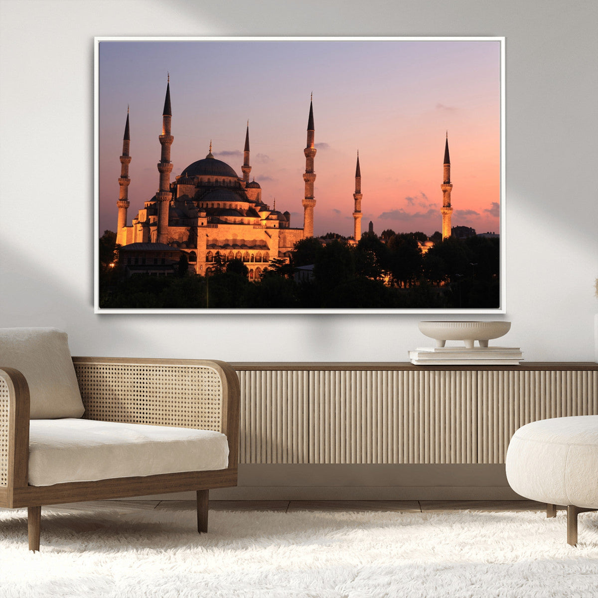 Wall Art Turkey Istanbul Skyline Canvas Print