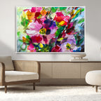 Oil Flower Abstract Canvas Print