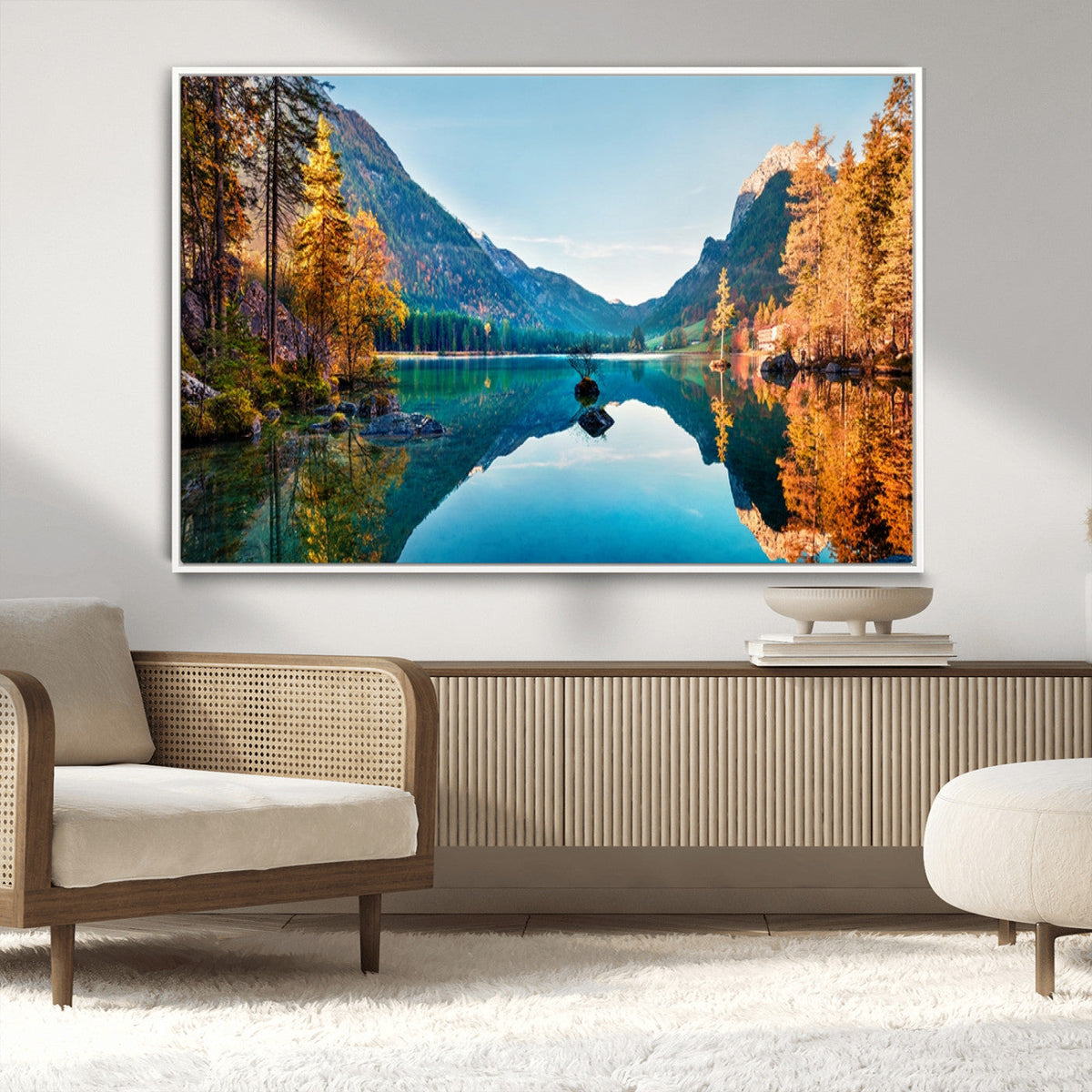 Fantastic Autumn Panorama Wall Art Canvas Print