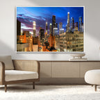 Los Angeles Night Wall Art Canvas Print