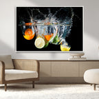 Kitchen Wall Art, Kitchen Fruits Art Canvas Print