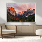 Yosemite Half Dome Wall Art Canvas Print El Capitan