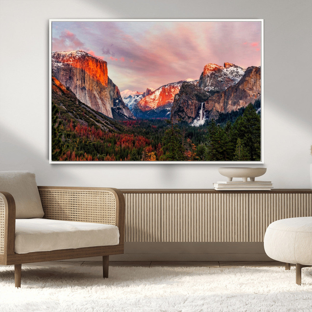 Yosemite Half Dome Wall Art Canvas Print El Capitan