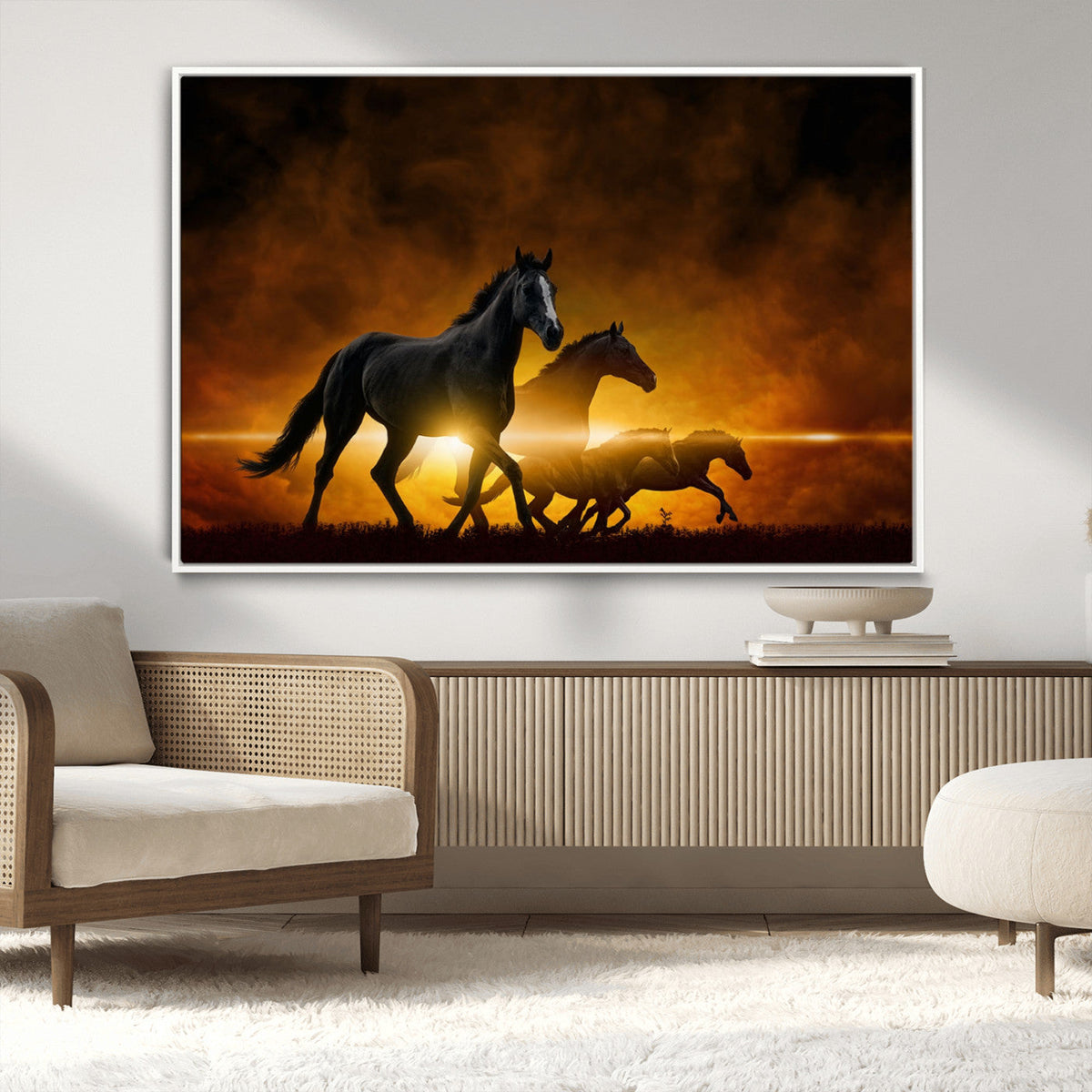 Horse Wall Art Canvas Print, Multi Panel Animal Canvas Print