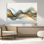 Abstract Wave Canvas Wall Art | Fluid Contemporary Elegance in Motion