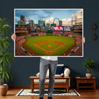 St. Louis Cardinals Baseball Team Print, Busch Stadium Wall Art, Framed and Ready to Hang