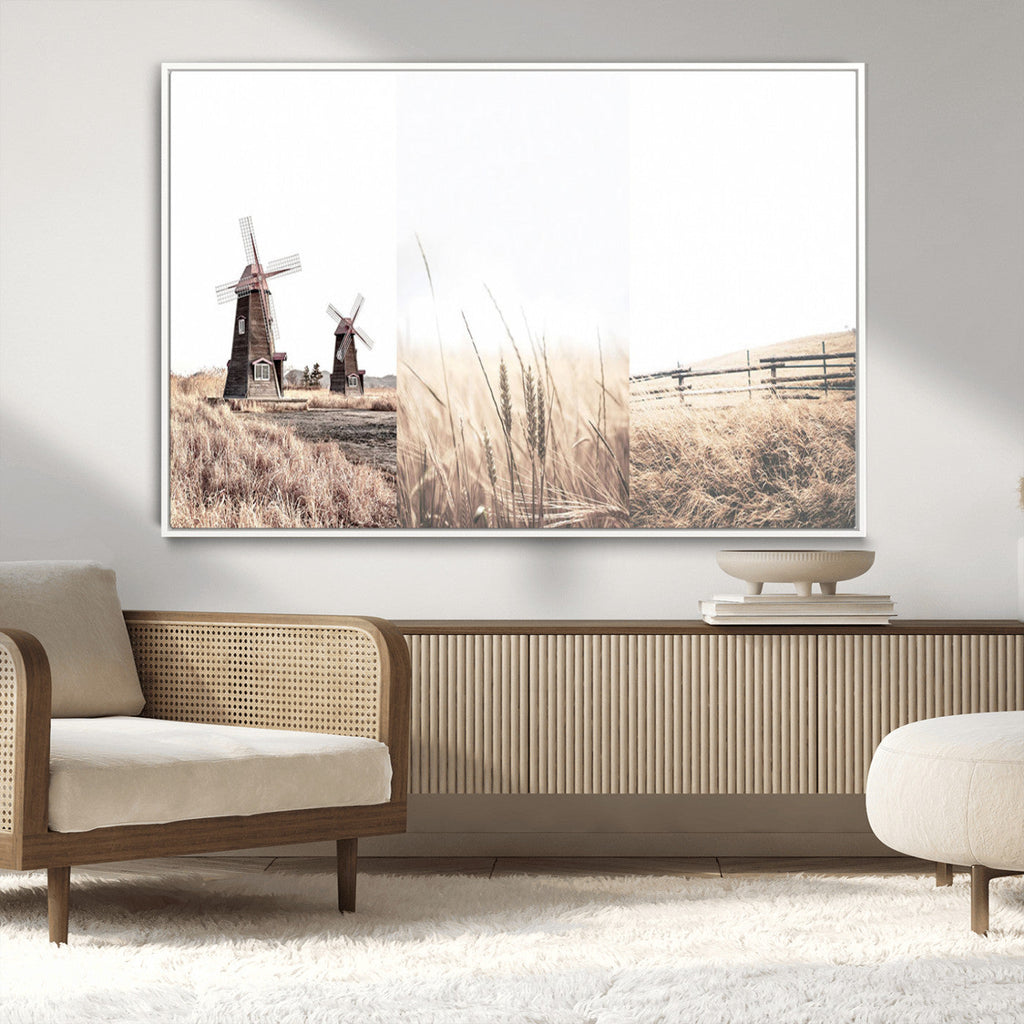 Farm Prints, Set of 6 Farmhouse Wall Art Canvas, Country House Decor