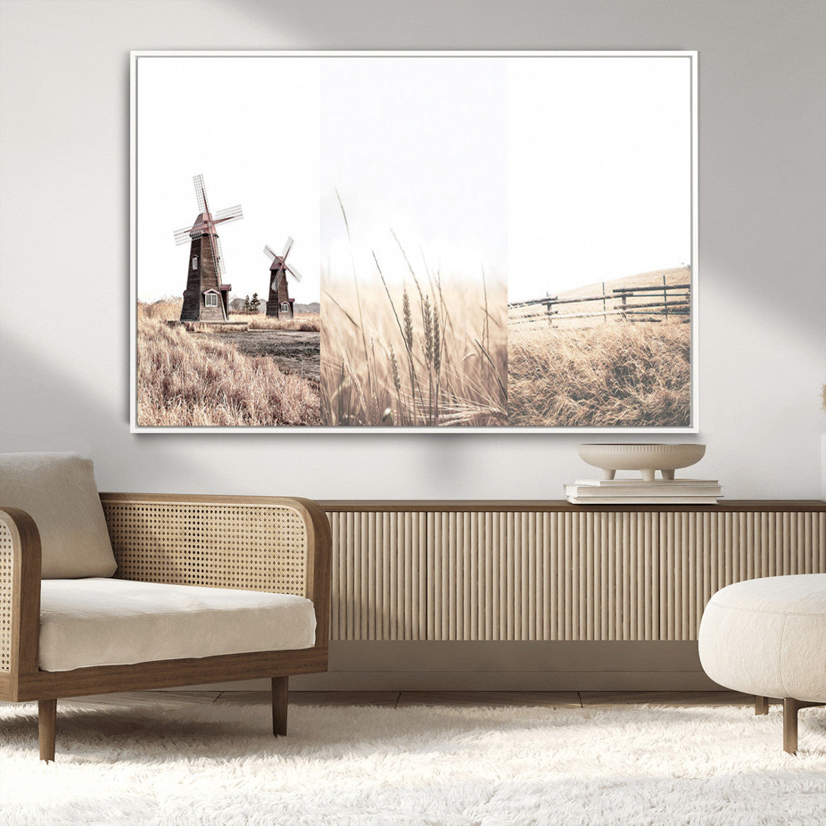 Farm Prints, Set of 6 Farmhouse Wall Art Canvas, Country House Decor