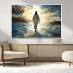 Jesus Walking on Water Wall Art | Canvas Print | Ready to Hang