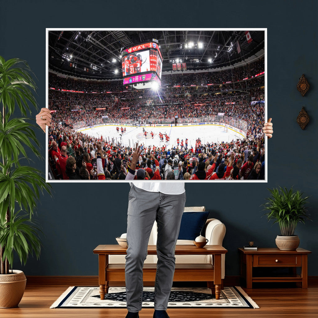 Amerant Bank Arena Wall Art Canvas Print, Hockey Arena