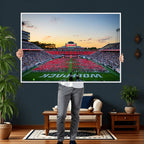 NC State Wolfpack Football Team Print Wall Art, Raleigh