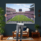 TCU Horned Frogs Football Team Print, Fort Worth Amon G. Carter Stadium, Framed and Ready to Hang