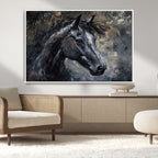 Large Abstract Horse Wall Art Canvas Print, Farmhouse Wall Art