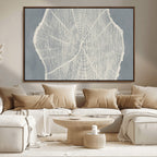 Abstract Tree Ring Wall Art Canvas Print, Framed and Ready to Hang